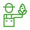 Gemüsering Icon Erzeuger